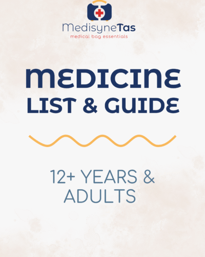 Medicine List & Guide: Adults & 12+ Years